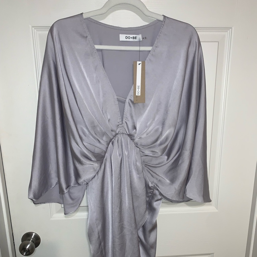 Silver kimono Dress